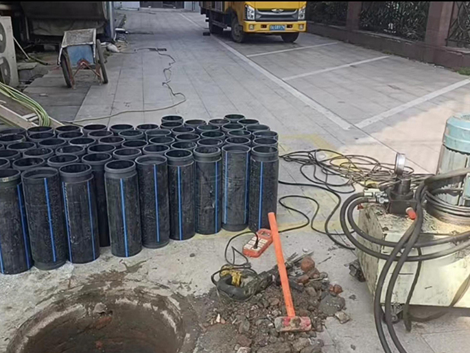 瓯海PE置换管厂家 DN315置换管 非开挖管短管置换